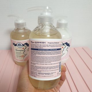 빅그린 임산부 전용라인 3종세트 - 샴푸500ml,트리트먼트500ml,바디워시500ml — 5점을 준 리뷰어가 2022년 8월 올린 사용 사진