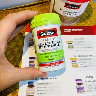 Swisse 스위스 고함량 밀크씨슬 35,000mg 60정 — 5점을 준 리뷰어가 2021년 11월 올린 사용 사진