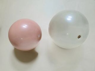 트라택 쿠셔닝 웨이트볼 0.5kg + 1kg SET — 5점을 준 리뷰어가 2022년 5월 올린 사용 사진