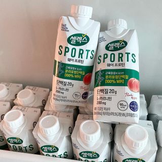 셀렉스스포츠 셀렉스 스포츠 웨이 프로틴 복숭아_ 330ml x 12팩 — 5점을 준 리뷰어가 2021년 4월 올린 사용 사진