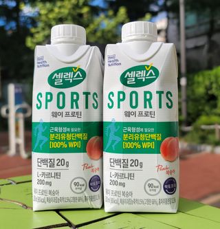 셀렉스스포츠 셀렉스 스포츠 웨이 프로틴 복숭아_ 330ml x 12팩 — 5점을 준 리뷰어가 2021년 9월 올린 사용 사진