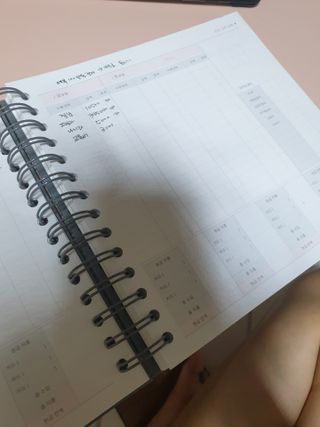 리훈 오늘쓰임 가계부 1년용 — 5점을 준 리뷰어가 2021년 5월 올린 사용 사진
