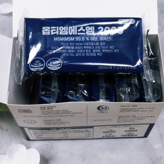 바른비타민 옵티엠에스엠2000 1박스 60포 관절 연골 복합건강기능식품 — 5점을 준 리뷰어가 2021년 6월 올린 사용 사진
