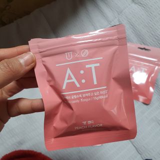 입 냄새 완화에 도움을 주는 에티켓 캔디 복숭아맛 앳캔디 — 5점을 준 리뷰어가 2021년 1월 올린 사용 사진