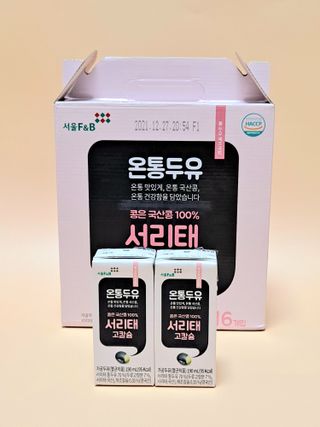 서울에프엔비 온통두유 서리태 고칼슘 190mL — 5점을 준 리뷰어가 2021년 11월 올린 사용 사진