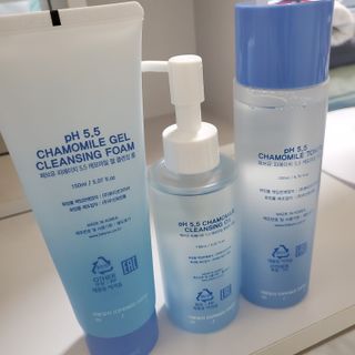 페브유 / FABYOU 페브유 pH5.5 캐모마일 젤 클렌징 폼 + 클렌징 오일 + 토너 3종 세트 — 5점을 준 리뷰어가 2021년 7월 올린 사용 사진