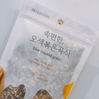 그레잇푸드 유기농 곡물로 만든 속편한 오색 볶은곡식 2봉 — 5점을 준 리뷰어가 2021년 3월 올린 사용 사진