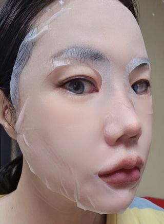 제주인디 비타민 씨 데일리 모닝 케어 마스크 — 5점을 준 리뷰어가 2023년 12월 올린 사용 사진