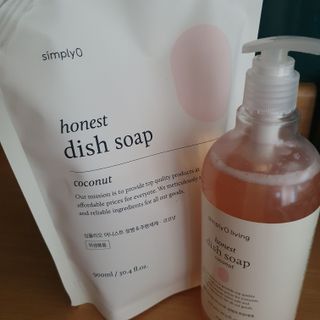 심플리오리빙 어니스트 주방세제 본품 500ml + 리필 900ml (코코넛향) — 4.5점을 준 리뷰어가 2022년 6월 올린 사용 사진