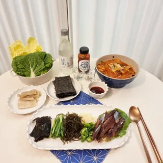 마라도푸드 포항 구룡포 햇 과메기 야채세트 마라도회식당 꽁치 — 5점을 준 리뷰어가 2024년 1월 올린 사용 사진