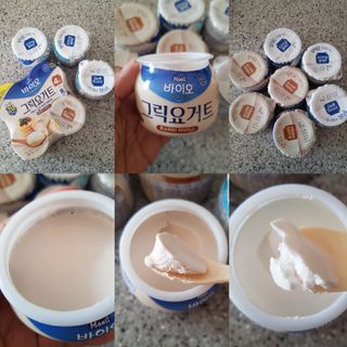 매일바이오 그릭요거트 오리지널 플레인 4개, 로스터리 커피믹스 4개 — 4점을 준 리뷰어가 2021년 12월 올린 사용 사진