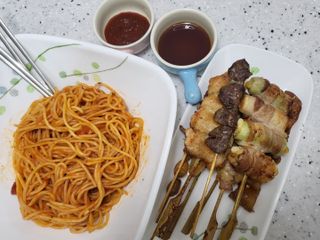 [다물꼬치] 모듬꼬치 10개 +데리야끼소스120g+매운고추소스120g — 4점을 준 리뷰어가 2021년 10월 올린 사용 사진