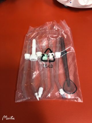 주식회사 클린디 [클린디] 양치 후 남은 이물질, 물치실로 완벽 제거 🦷 구강세정기 세트 [맞춤 칫솔 + 치약 포함] — 4점을 준 리뷰어가 2021년 12월 올린 사용 사진