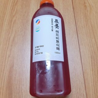트롯전통식혜 트롯레드비트식혜 1리터 +500리터 — 5점을 준 리뷰어가 2021년 5월 올린 사용 사진