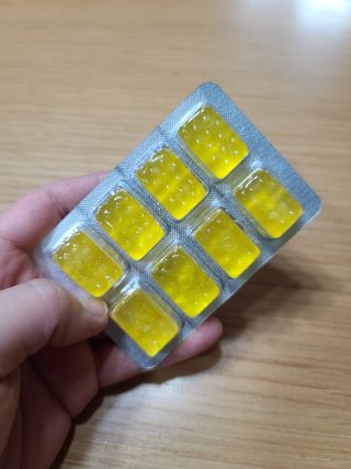 마요라 히말라야 솔트 캔디 2종-페퍼민트 맛, 라임민트 맛 — 5점을 준 리뷰어가 2022년 12월 올린 사용 사진