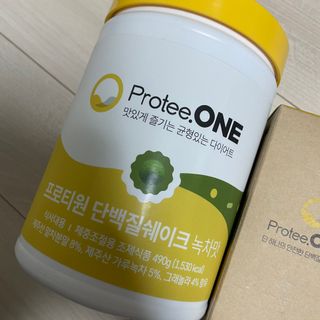 프로티원 단백질쉐이크 녹차맛 2주분 1통+보틀 — 4.5점을 준 리뷰어가 2021년 3월 올린 사용 사진