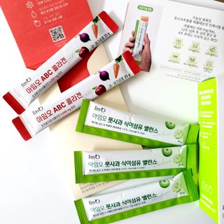 아임오 풋사과 식이섬유 밸런스 젤리 14포 — 5점을 준 리뷰어가 2021년 10월 올린 사용 사진