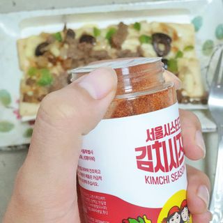 [서울시스터즈] 김치시즈닝 국내 최초 뿌려먹는 김치파우더 100g 1개+ 신제품 김치스낵 90g 2개 — 5점을 준 리뷰어가 2021년 8월 올린 사용 사진