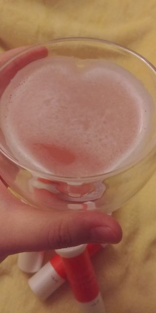 [슬림드랍 석류맛] 건기식 다이어트 보조제 겸 비타민 — 5점을 준 리뷰어가 2022년 2월 올린 사용 사진