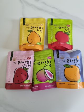 아비삭과일칩 5종 /딸기,사과,배,귤,무화과 5종 — 5점을 준 리뷰어가 2021년 5월 올린 사용 사진