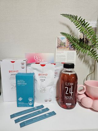 클린24시간 1BOX(5포) + 전용보틀(500ml) — 5점을 준 리뷰어가 2023년 6월 올린 사용 사진