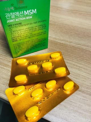 서울약사신협_내몸애발란스관절액션MSM_850mg x 90정 — 5점을 준 리뷰어가 2021년 5월 올린 사용 사진