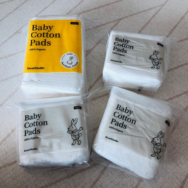 디어엘로디 프리미엄 유기농 베이비 솜티슈 40매 3 + 1 PACK 리뷰 사진