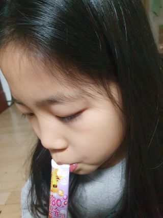 다나음 180도 칼슘젤리+아연면역젤리 — 5점을 준 리뷰어가 2022년 1월 올린 사용 사진