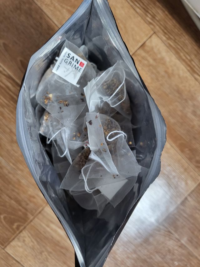 산그리메 국내산 율무팥차 100티백 대용량 삼각티백차 리뷰 사진