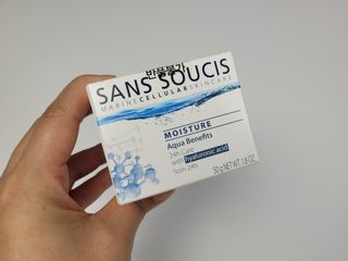 산수시 아쿠아 베네핏 24h 수부지 물광 속건조 수분크림 50ml — 5점을 준 리뷰어가 2021년 7월 올린 사용 사진