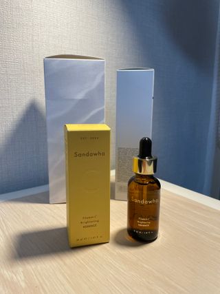 스킨큐어 산다화 비타민c 화이트닝 에센스 30ml — 5점을 준 리뷰어가 2023년 9월 올린 사용 사진
