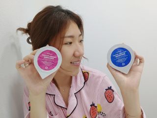 제주인디 카멜리아 블러썸 바이오셀룰로오스 마스크팩 — 5점을 준 리뷰어가 2021년 10월 올린 사용 사진