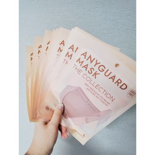 애니가드 셋업마스크 4컬러 각 10매입 [크리미베이지, 캐시미어로즈, 초콜렛브라운, 미드나잇네이비] — 5점을 준 리뷰어가 2022년 2월 올린 사용 사진