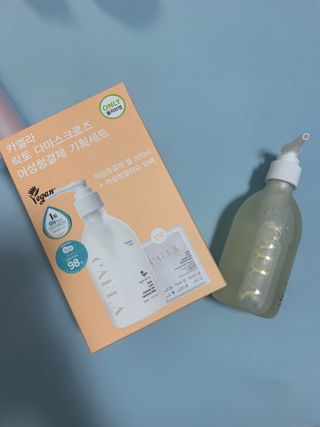 카엘라 락토 다마스크 로즈 여성청결제 젤 기획세트 — 5점을 준 리뷰어가 2023년 6월 올린 사용 사진