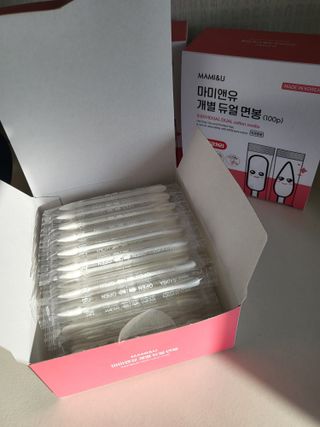 마미앤유 개별 듀얼면봉 — 5점을 준 리뷰어가 2022년 2월 올린 사용 사진