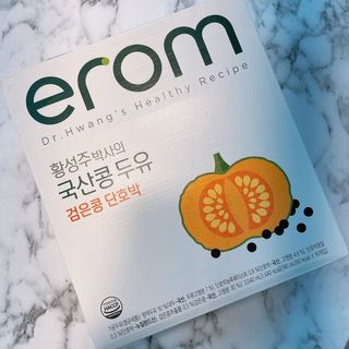 이롬 황성주 박사의 국산콩 두유 검은콩 단호박 — 4.5점을 준 리뷰어가 2021년 2월 올린 사용 사진