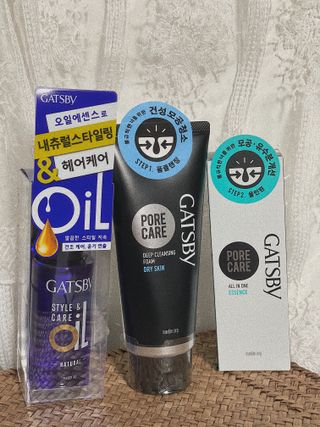 [갸스비] 명불허전, 남성을 위한 브랜드 갸스비의 올인원, 폼클렌징, 헤어오일 3종 — 4.5점을 준 리뷰어가 2021년 6월 올린 사용 사진