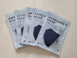 애니가드 셋업마스크 4컬러 각 10매입 [크리미베이지, 캐시미어로즈, 초콜렛브라운, 미드나잇네이비] — 5점을 준 리뷰어가 2022년 2월 올린 사용 사진