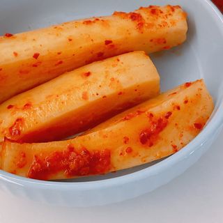 셰프애찬 알타리김치 총각김치 1kg — 5점을 준 리뷰어가 2022년 10월 올린 사용 사진