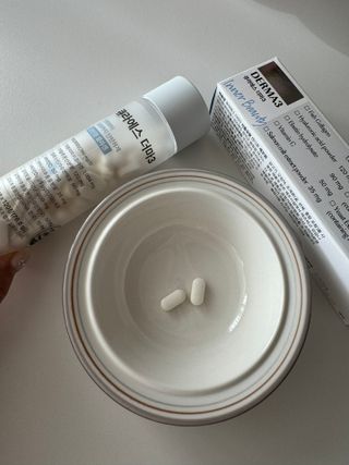 [큐라에스] 뮤신콜라겐 더마3 76.8(1개월분) — 5점을 준 리뷰어가 2023년 12월 올린 사용 사진