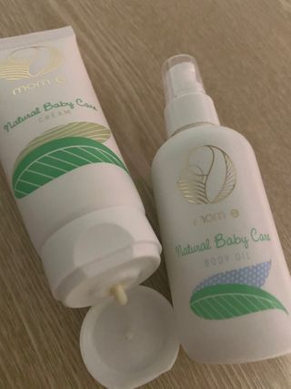 mom e 맘이 내추럴 베이비 케어 크림+바디오일 — 3점을 준 리뷰어가 2021년 1월 올린 사용 사진