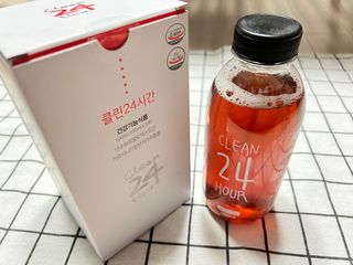 클린24시간 1BOX(5포) + 전용보틀(500ml) — 3.5점을 준 리뷰어가 2022년 9월 올린 사용 사진
