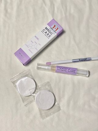 1+2 뷰젤 매직케어 손톱영양제+스톤푸셔+코인타올 셀프 네일케어 — 5점을 준 리뷰어가 2023년 4월 올린 사용 사진
