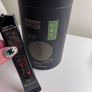 프리마인 자체 기업부설 연구소에서 찾아낸 건강한 수면의 비밀.  슬립토 플러스 30포 — 5점을 준 리뷰어가 2023년 1월 올린 사용 사진