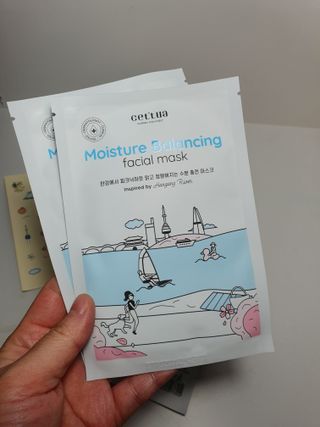 세뚜아(Cettua) [세뚜아] 모이스처 밸런싱 페이셜 마스크 Cettua Moisture Balancing Facial Mask 5매 — 5점을 준 리뷰어가 2023년 12월 올린 사용 사진
