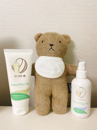 mom e 맘이 내추럴 베이비 케어 크림+바디오일 — 5점을 준 리뷰어가 2021년 1월 올린 사용 사진