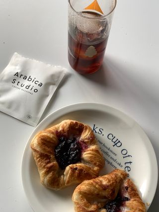 서브큐 메테뭉크 블루베리 크라운 냉동생지 (소포장) — 5점을 준 리뷰어가 2022년 6월 올린 사용 사진
