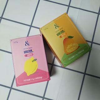 비타앤C 레몬맛, 망고맛 — 5점을 준 리뷰어가 2021년 6월 올린 사용 사진