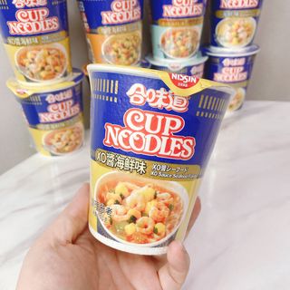 NISSIN 닛신 컵누들  4종 - 씨푸드오리지날, 씨푸드 스파이시, 씨푸드 커리, 씨푸드 XO소스 — 5점을 준 리뷰어가 2022년 2월 올린 사용 사진