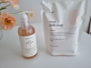 심플리오리빙 어니스트 주방세제 본품 500ml + 리필 900ml (코코넛향) — 5점을 준 리뷰어가 2022년 6월 올린 사용 사진